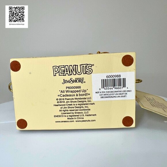 New in Box - Peanuts Charlie Brown Jim Shore Christmas Train "All Wrapped Up" - Picture 7 of 12